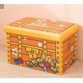 Cartoon Style Space Saving Stool Pouf Ottomans Ottoman Storage Box